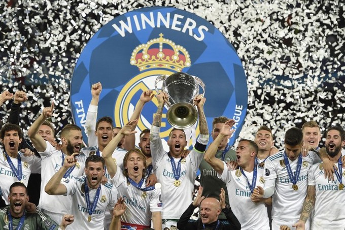 Real Madrid hân hoan trên đỉnh Champions League